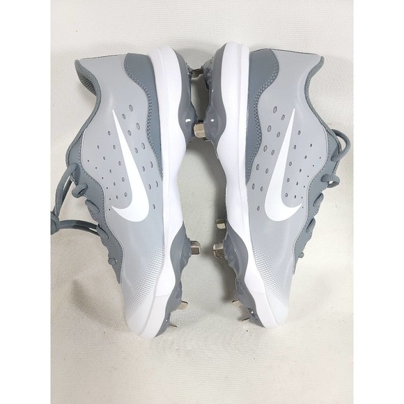 Nike Baseball Cleats Alpha Huarache Varsity 4 Low Gray DJ6516-012 (Men's Size 7) - Picture 2 of 7